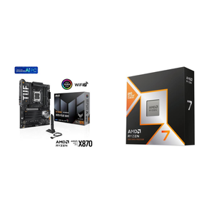  Motherboard CPU Combo - ASUS TUF GAMING X870-PLUS WIFI Bundle with AMD 9800X3D