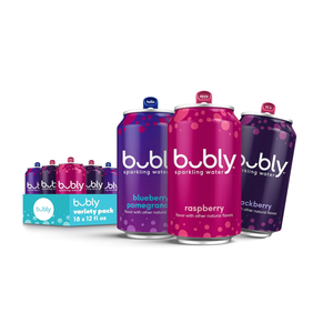  bubly Sparkling Water, Triple Berry Variety Pack, Zero Sugar & Zero Calories, Seltzer Water, 12 Fl Oz Cans (Pack of 18)