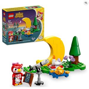 LEGO Animal Crossing Stargazing with Celeste Building Toy - Animal Crossing Toy Figure and Playset for Kids