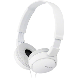 Sony ZX Series Wired On-Ear Headphones, White MDR-ZX110