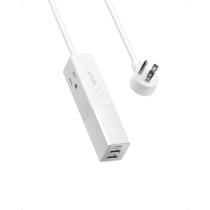 Anker 511 Power Strip with USB C, for Travel, 2 Outlets & 3USB Ports, 5ft Soft Extension Cord 30W Power Deliver