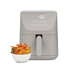 CRUXGG 6QT Air Fryer  Gray 1500W Electric Parts 6-Quart Capacity
