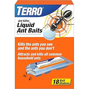TERRO Ant Killer Bait Stations T300-3SR - Liquid Bait to Eliminate Ants - 18 Count Stations for Effective Indoor Ant Control
