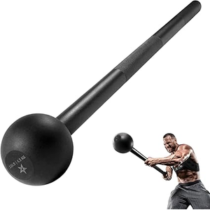 Yes4All Steel Mace Bell for Strength Training - Support Full Body, Muscles, Shoulder, Grips & Forearms Workouts to Rehabilitation, Stretching 5, 7, 10, 15, 20, 25, 30lb For Woman & Man