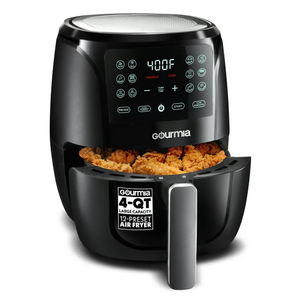 Gourmia 4 Qt Digital Air Fryer with Guided Cooking, Black GAF486