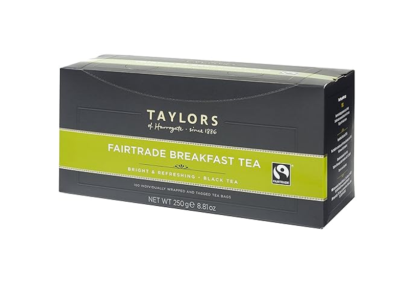 Taylors of Harrogate Fairtrade Breakfast, 100 Count (Pack of 1)