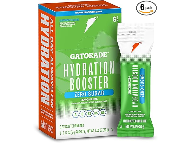Gatorade Hydration Booster Zero Sugar - Lemon Lime (Pack of 6)