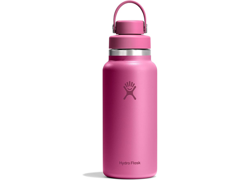 Hydro Flask Water Bottle - Insulated Stainless Steel - Wide Mouth Chug Lid, Non Spill, Leakproof in 32 Oz Reef Pink