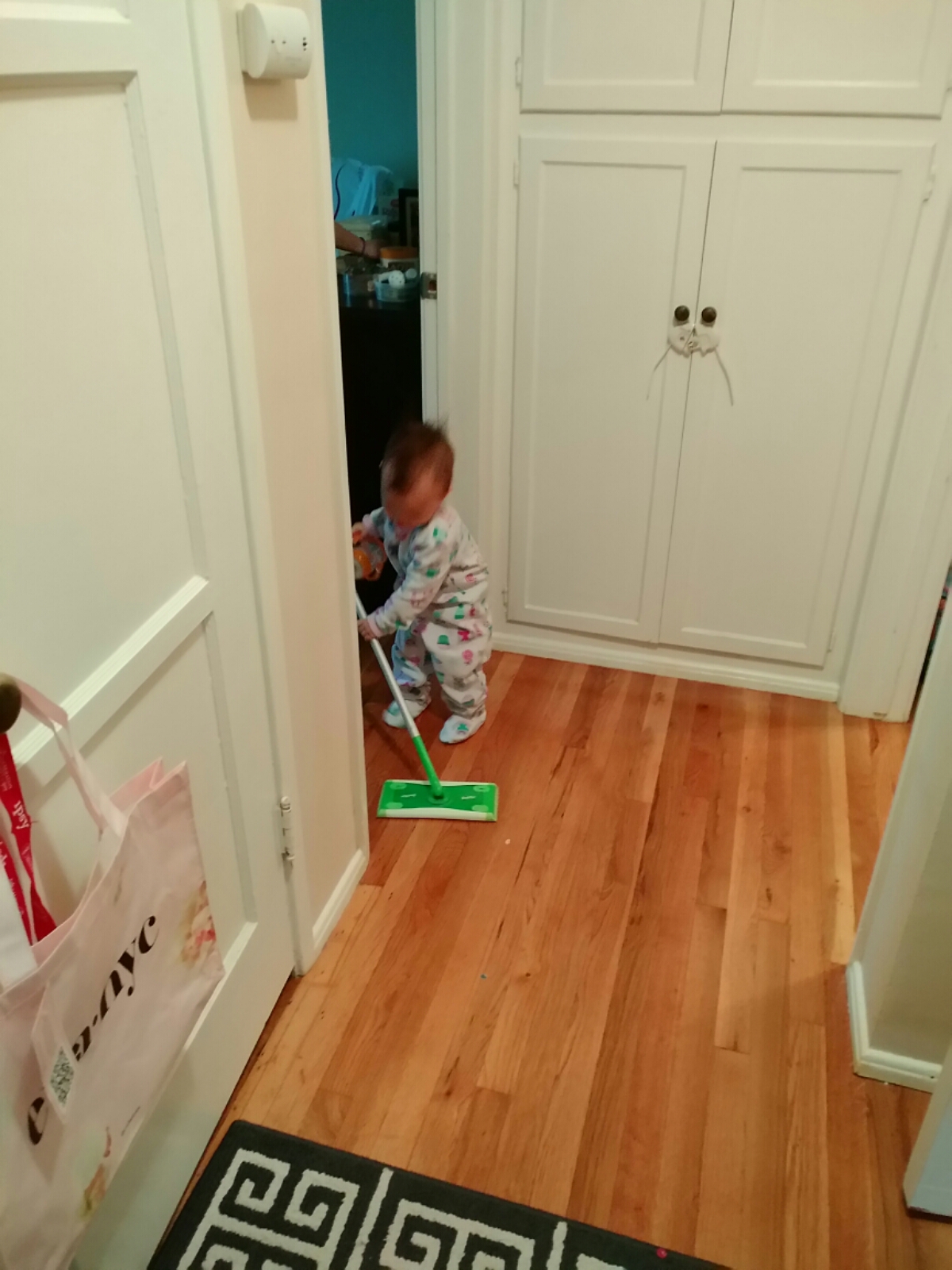 Never too young to start training them to clean